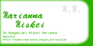 marianna miskei business card